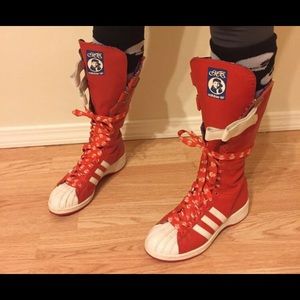 Adidas Missy Elliot Remix Sneaker boots, red 6.5